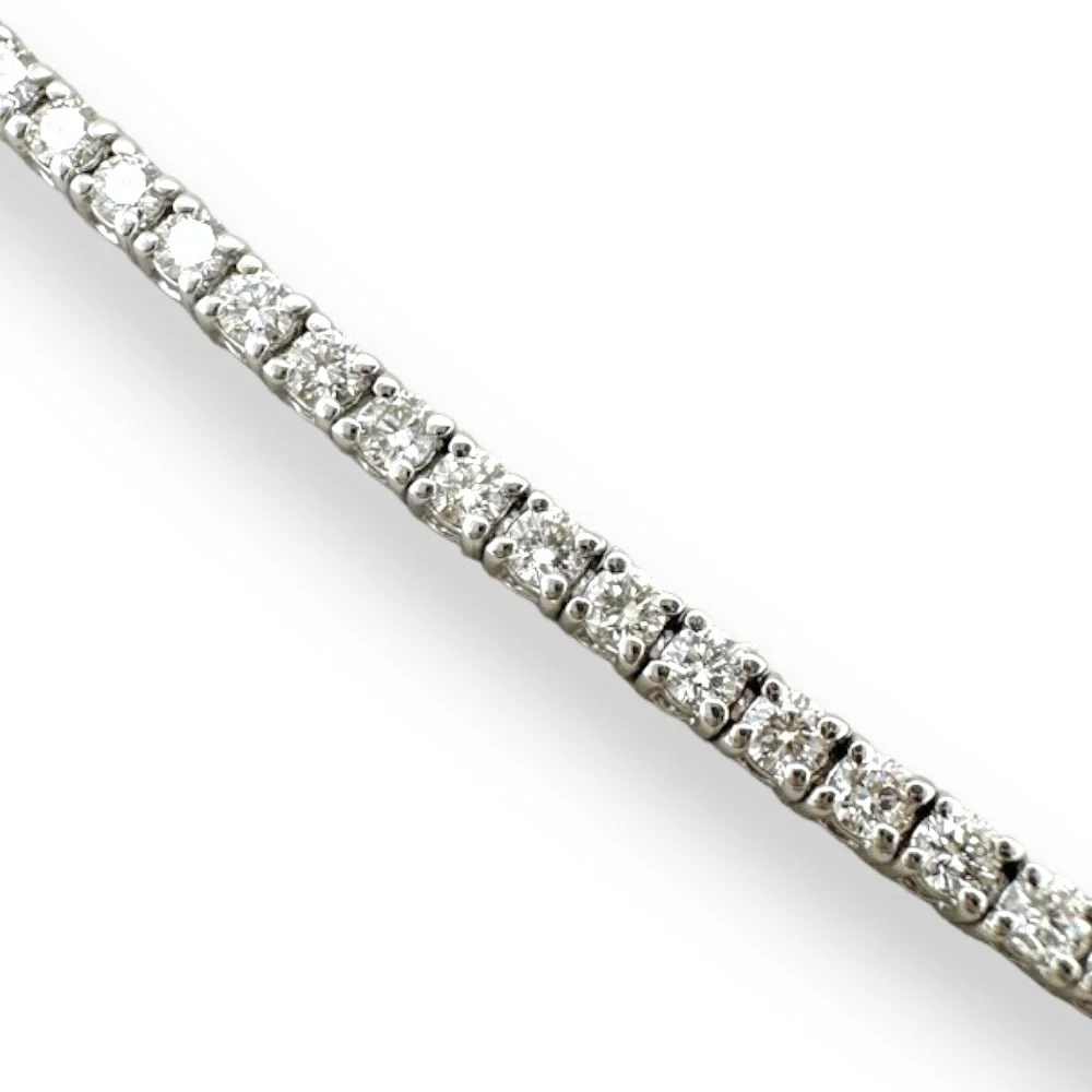 14K W Gold 2.00ctw I/SI1 Diamond Tennis Bracelet - Image 4