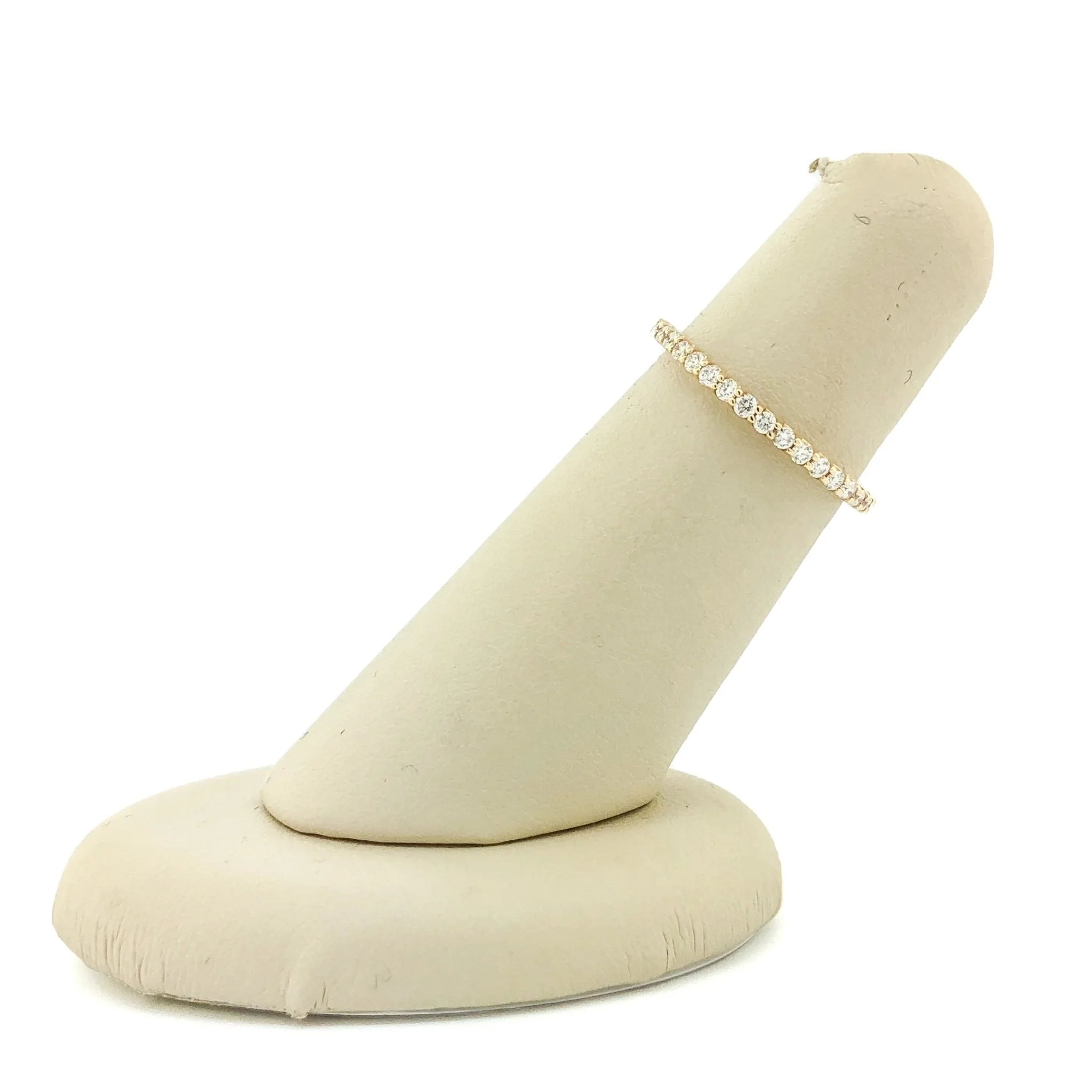 14K Y Gold 0.50cttw G/SI1 Diamond Eternity Band - Image 3