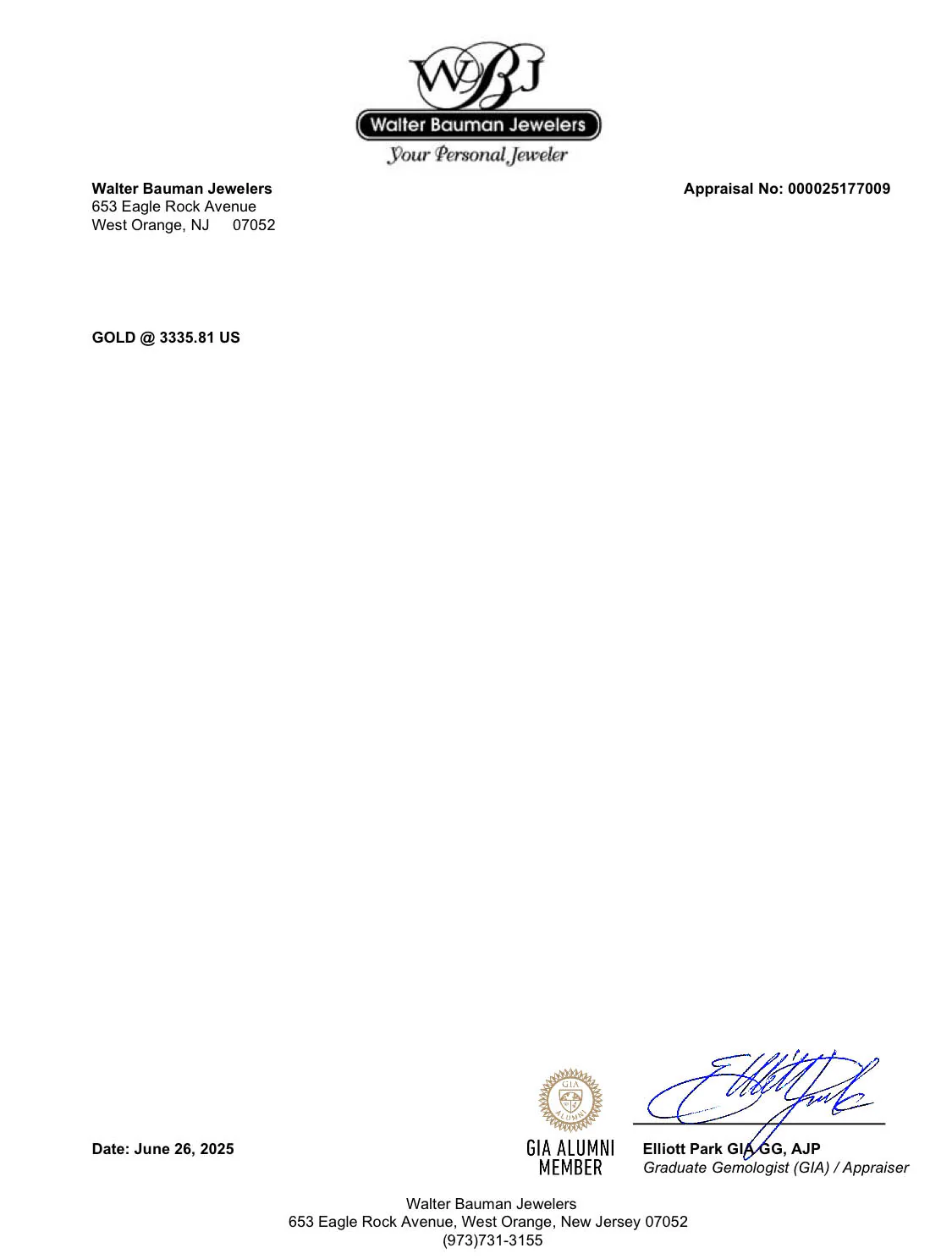 Estate 14K Y Gold 0.42ctw Emerald & 0.05ctw Diamond Ring - Image 6