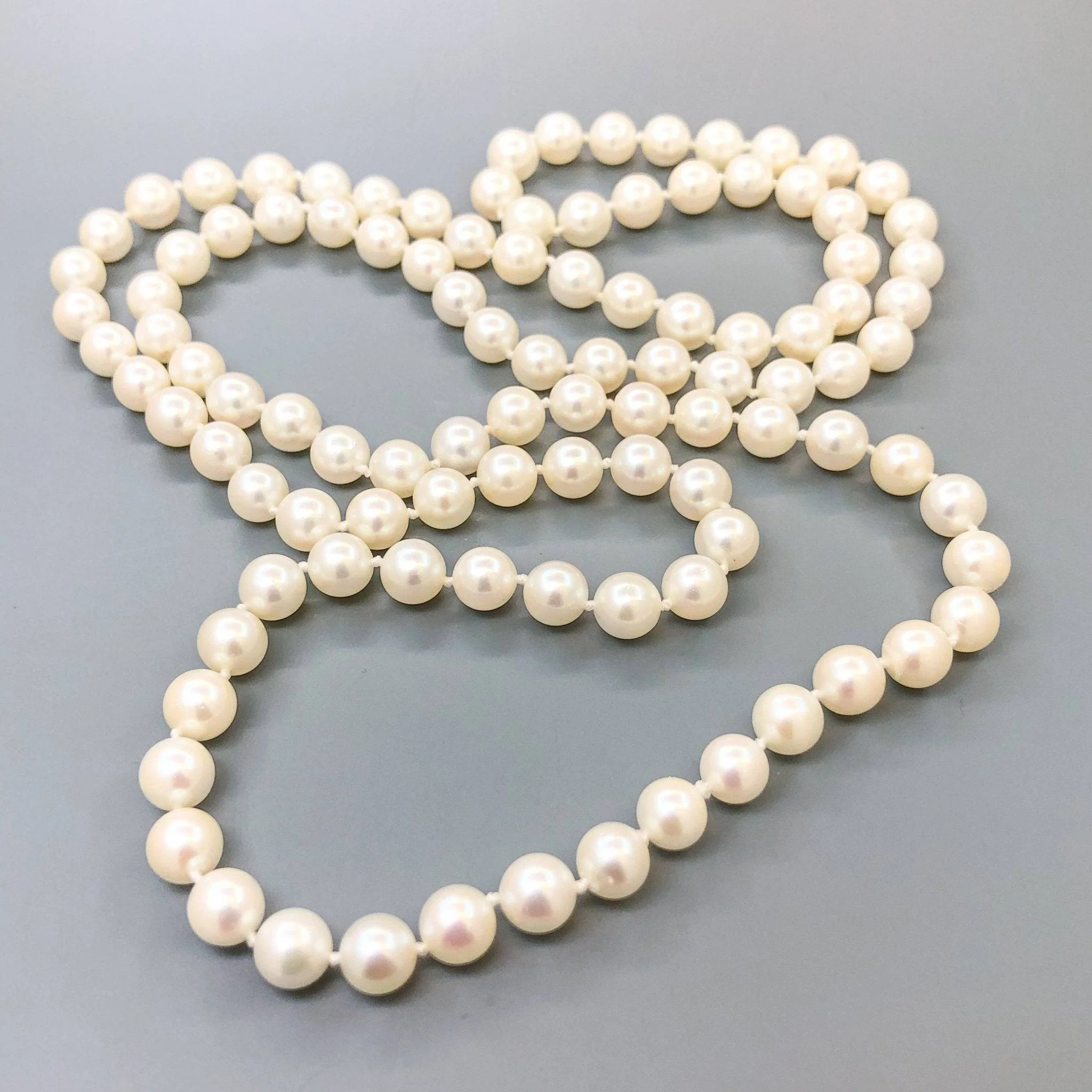 Estate 32" 6.5-7mm Cultured Pearl Necklace - Image 3